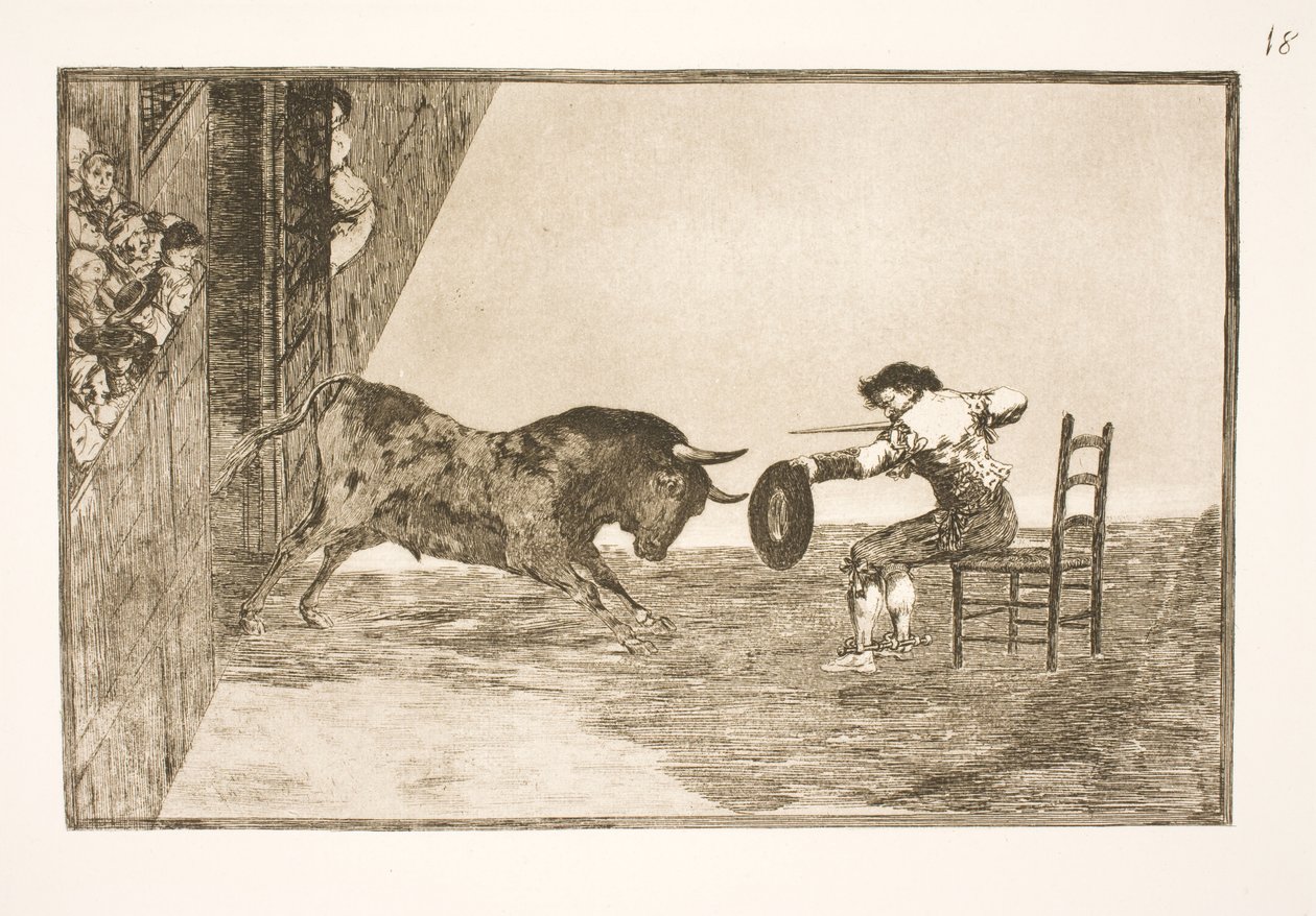 Den modige Martincho és Arenaen és Zaragoza alkotó: Francisco de Goya