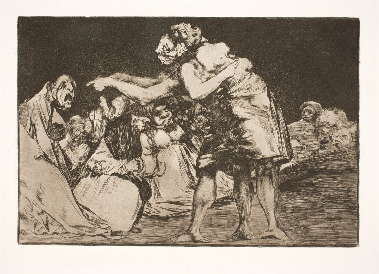 Az ostoba házasság (Aki férjhez akar menni, soha nem hagyja ki a lehetőséget, hogy erről meséljen) alkotó: Francisco de Goya