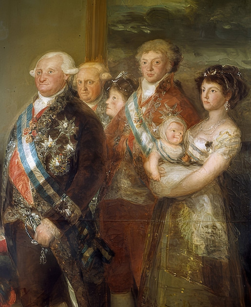 IV. Károly spanyol családja. 1800/01. Részlet alkotó: Francisco de Goya
