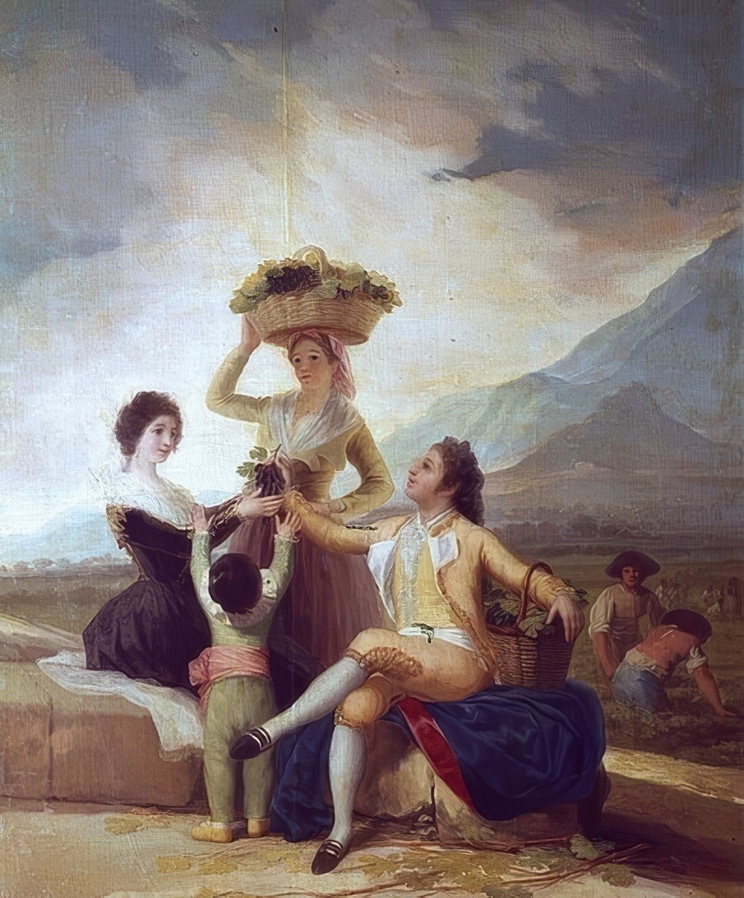 A szőlőszüret - ősz. 1786 alkotó: Francisco de Goya