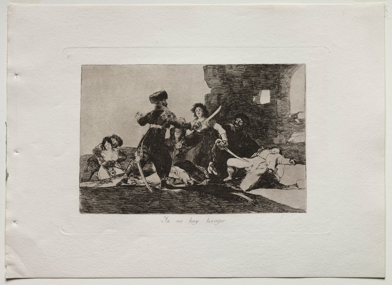 A háború katasztrófái: Most nincs idő, 1810-20. alkotó: Francisco de Goya