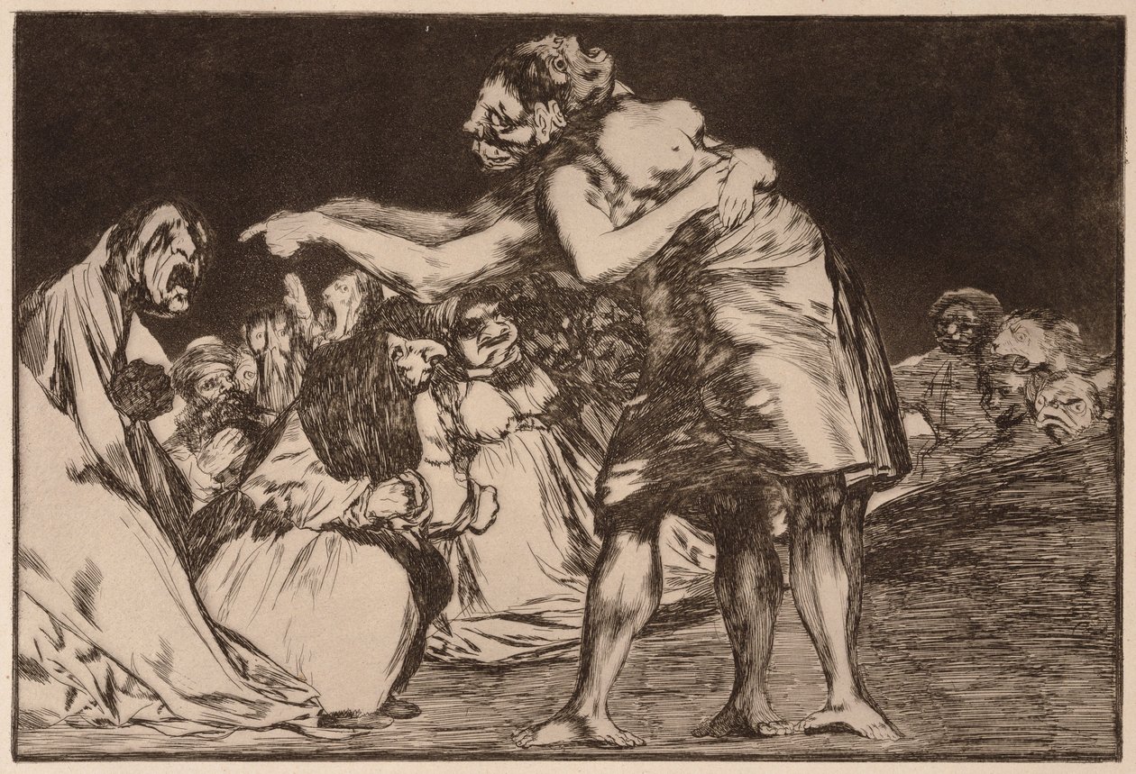 „Disorderly Folly” (Disparate desordenado), a „Los Disparates” sorozatból alkotó: Francisco de Goya