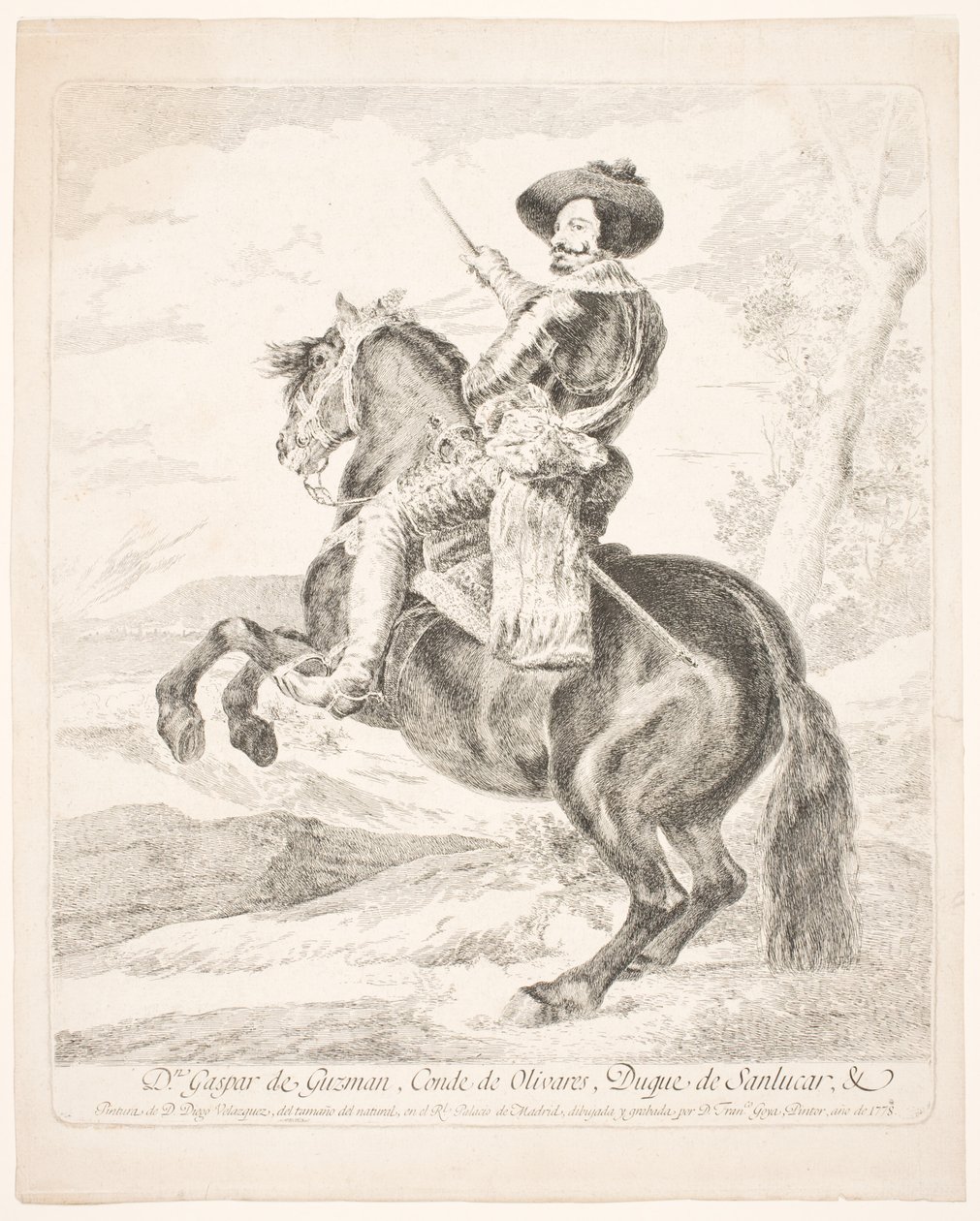 Don Gaspar de Guzman, Olivares grófja alkotó: Francisco de Goya