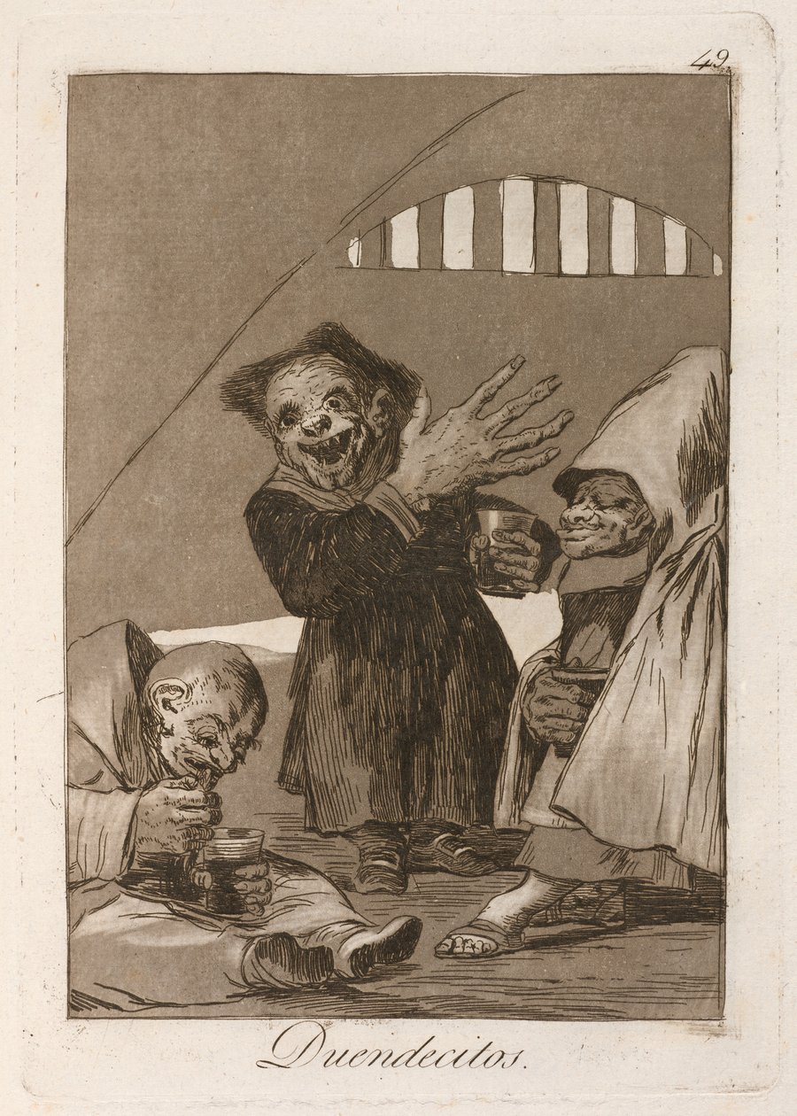 Pixies (Hobgoblinok) alkotó: Francisco de Goya