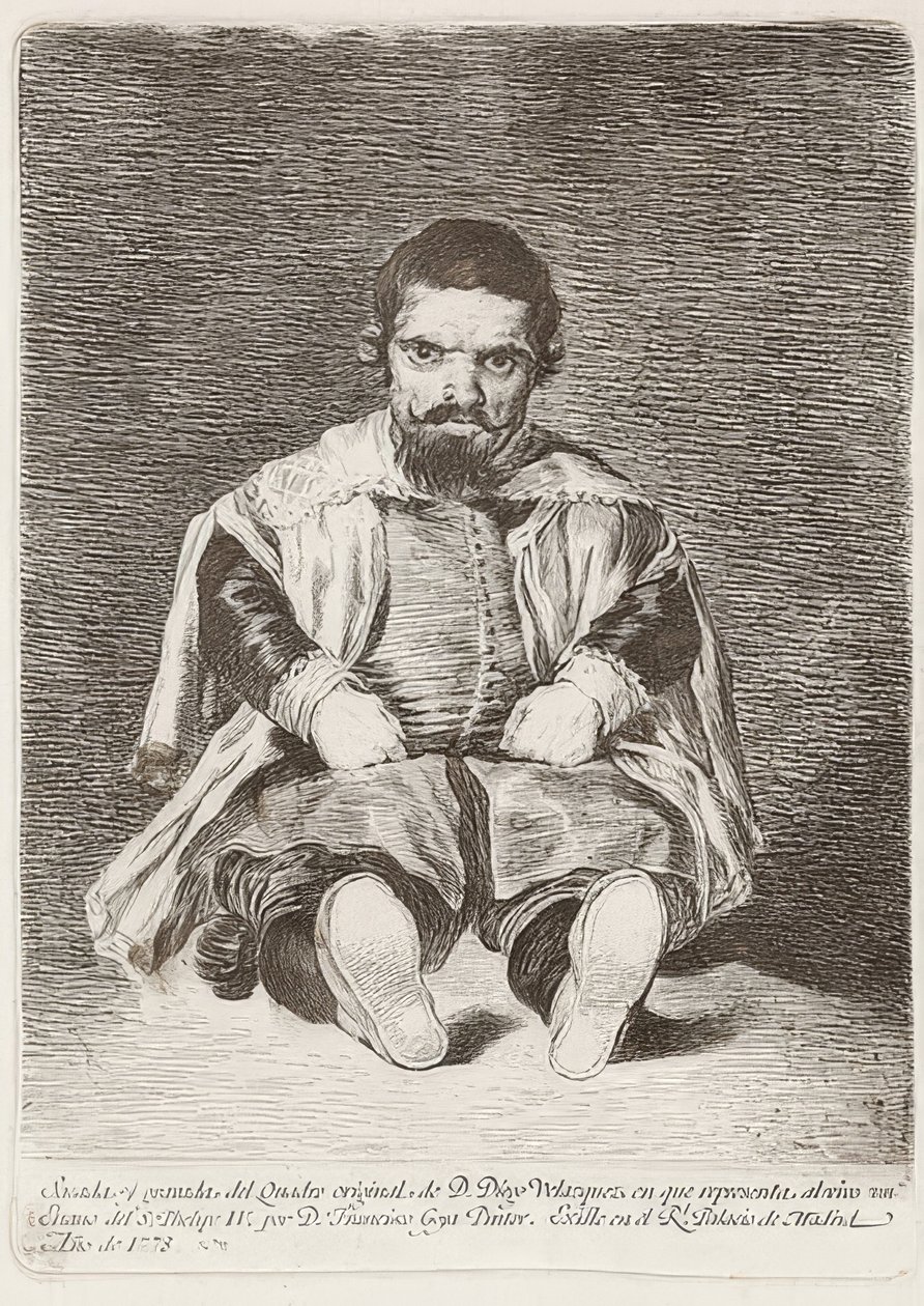 Egy törpe (Un Enano). 1778 alkotó: Francisco de Goya