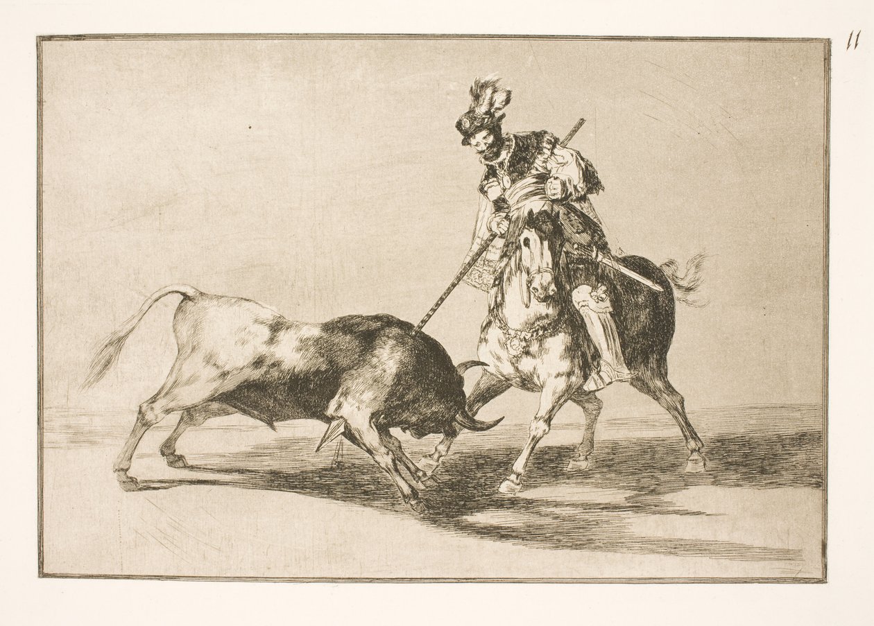 El Cid Campeador egy másik bikát feszít fel alkotó: Francisco de Goya