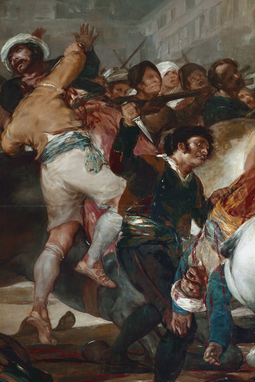 Május kettő (május 2.) vagy A mamelukok rohama. Részlet (olaj, vászon alkotó: Francisco de Goya