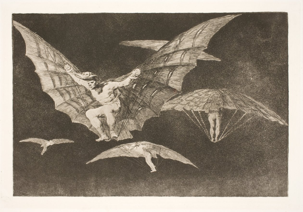 Egy út a repüléshez (Ahol akarat van, ott út is van) alkotó: Francisco de Goya