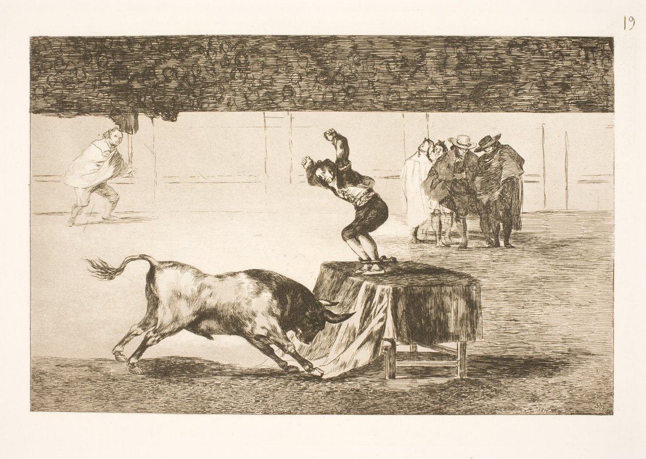 Egy újabb őrült tett (Martinchotól) ugyanabban az arénában (Saragossa) alkotó: Francisco de Goya