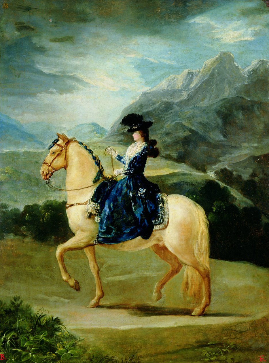 Maria Teresa de Vallabriga lovas portréja alkotó: Francisco de Goya