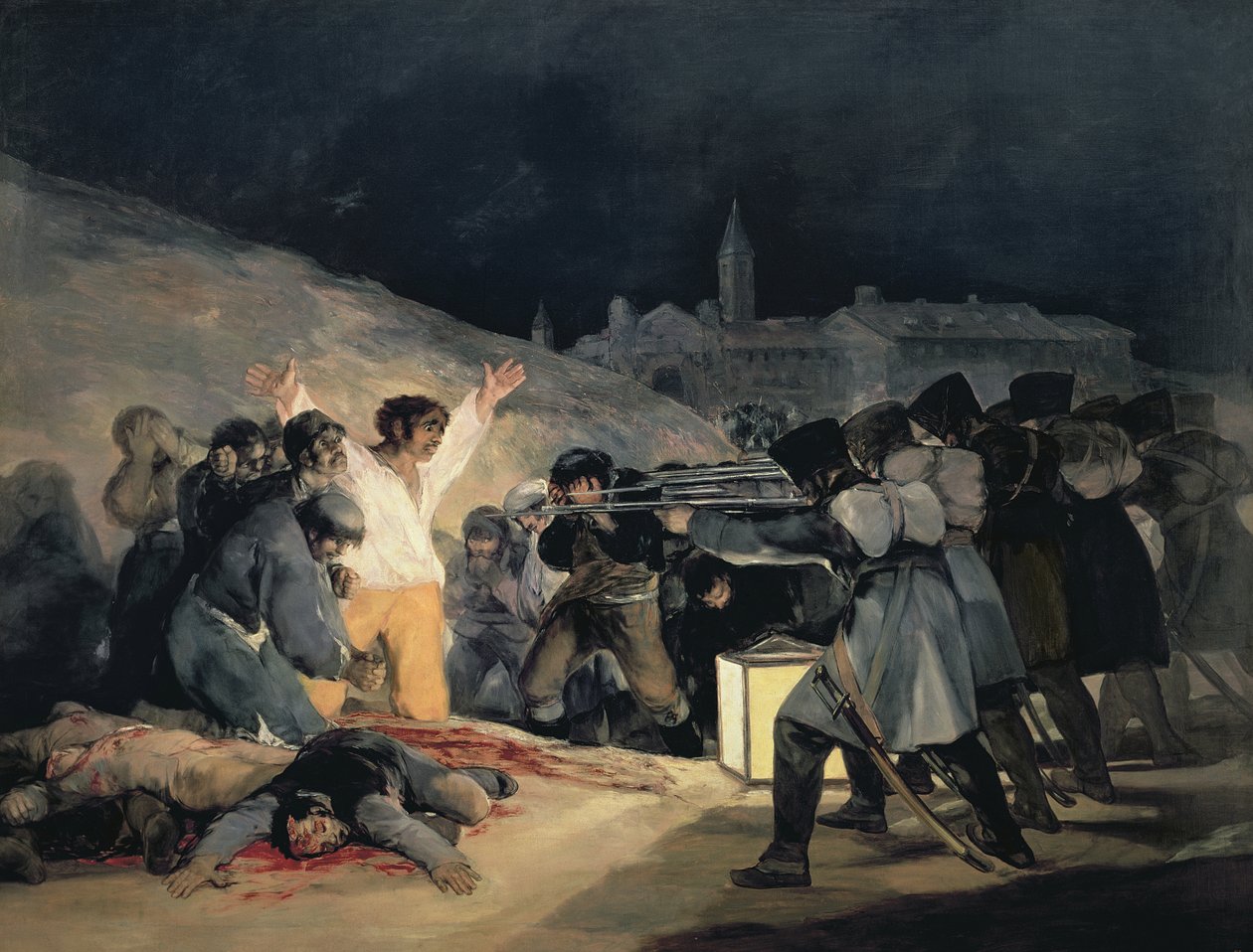 Madrid védőinek kivégzése, 1808. május 3., 1814 (részletekért lásd még: 155453) alkotó: Francisco de Goya
