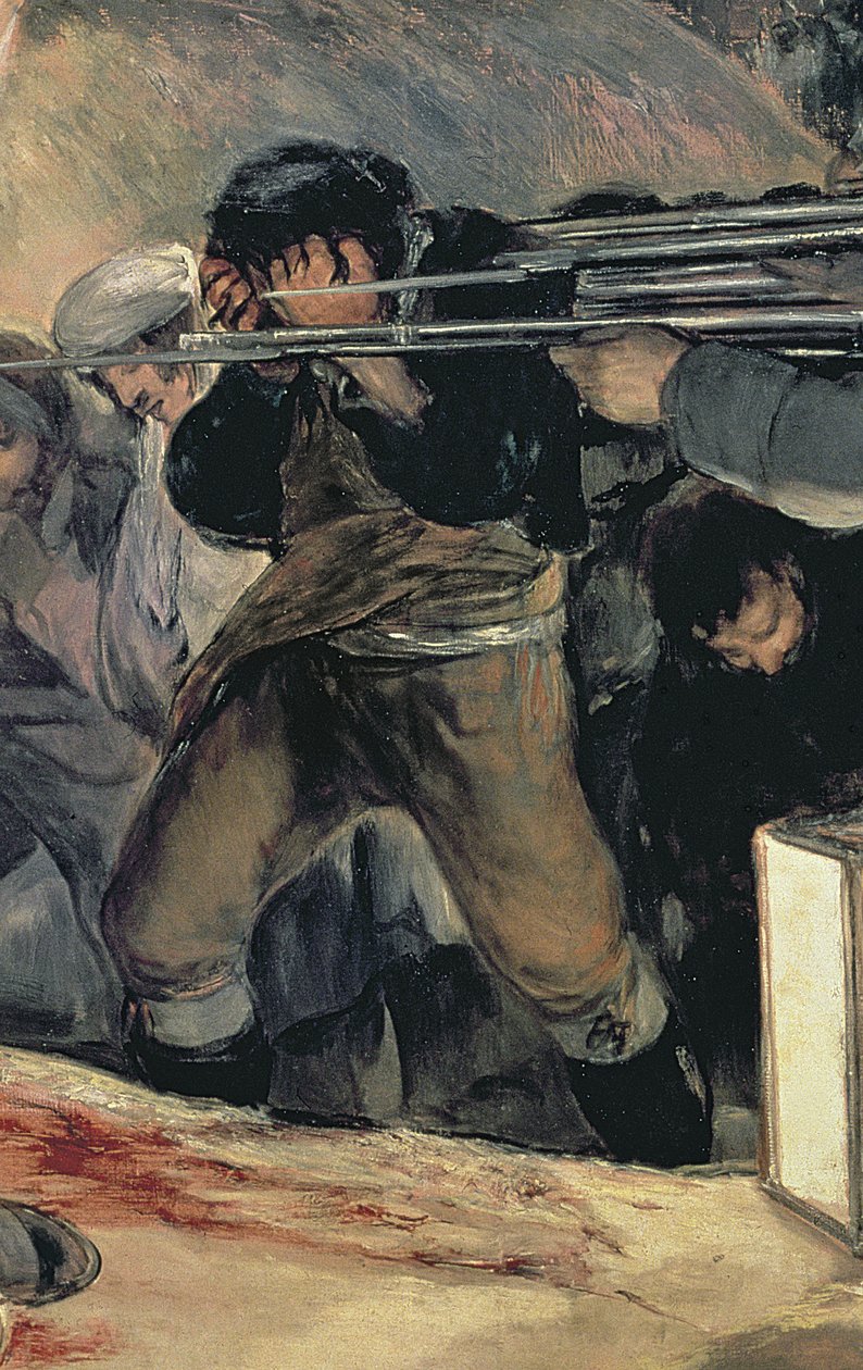 Madrid védőinek kivégzése, 1808. május 3., 1814 olaj, vászon, 507 részlet alkotó: Francisco de Goya