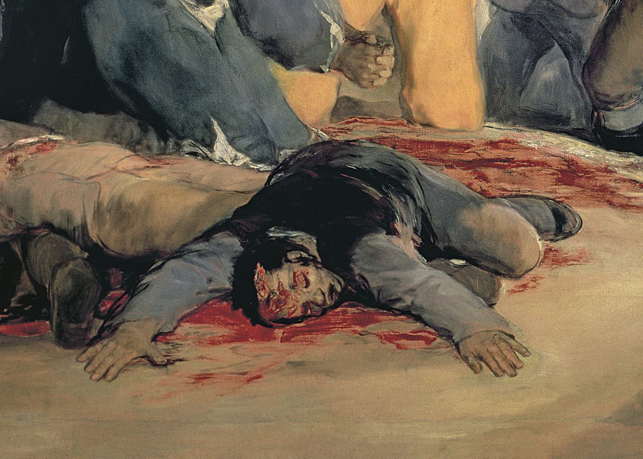 Madrid védőinek kivégzése, 1808. május 3., 1814 olaj, vászon, 507 részlet alkotó: Francisco de Goya