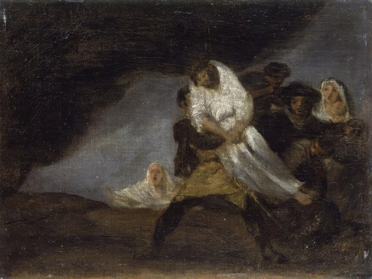F.de Goya, Akasztott szerzetes / Festmény alkotó: Francisco de Goya