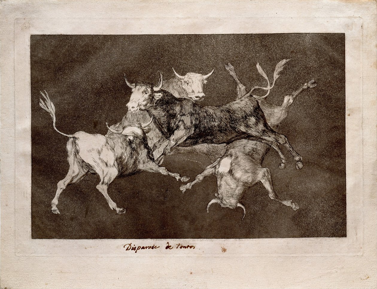 Fools Folly a Los Disparates Follies, 1815-1819 című sorozatból alkotó: Francisco de Goya