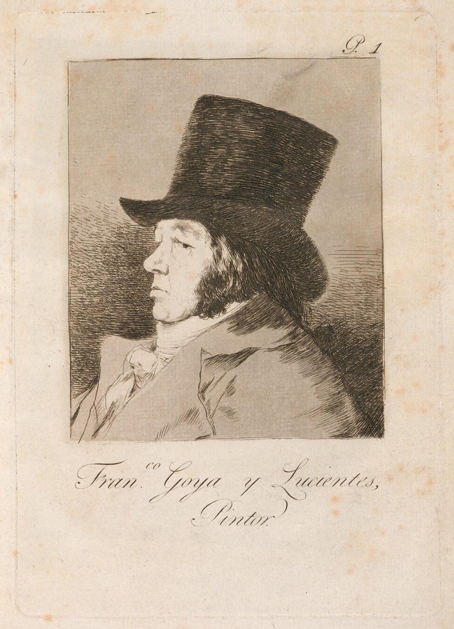 Francisco Goya y Lucientes, festő (Francisco Goya y Lucientes, festő) alkotó: Francisco de Goya