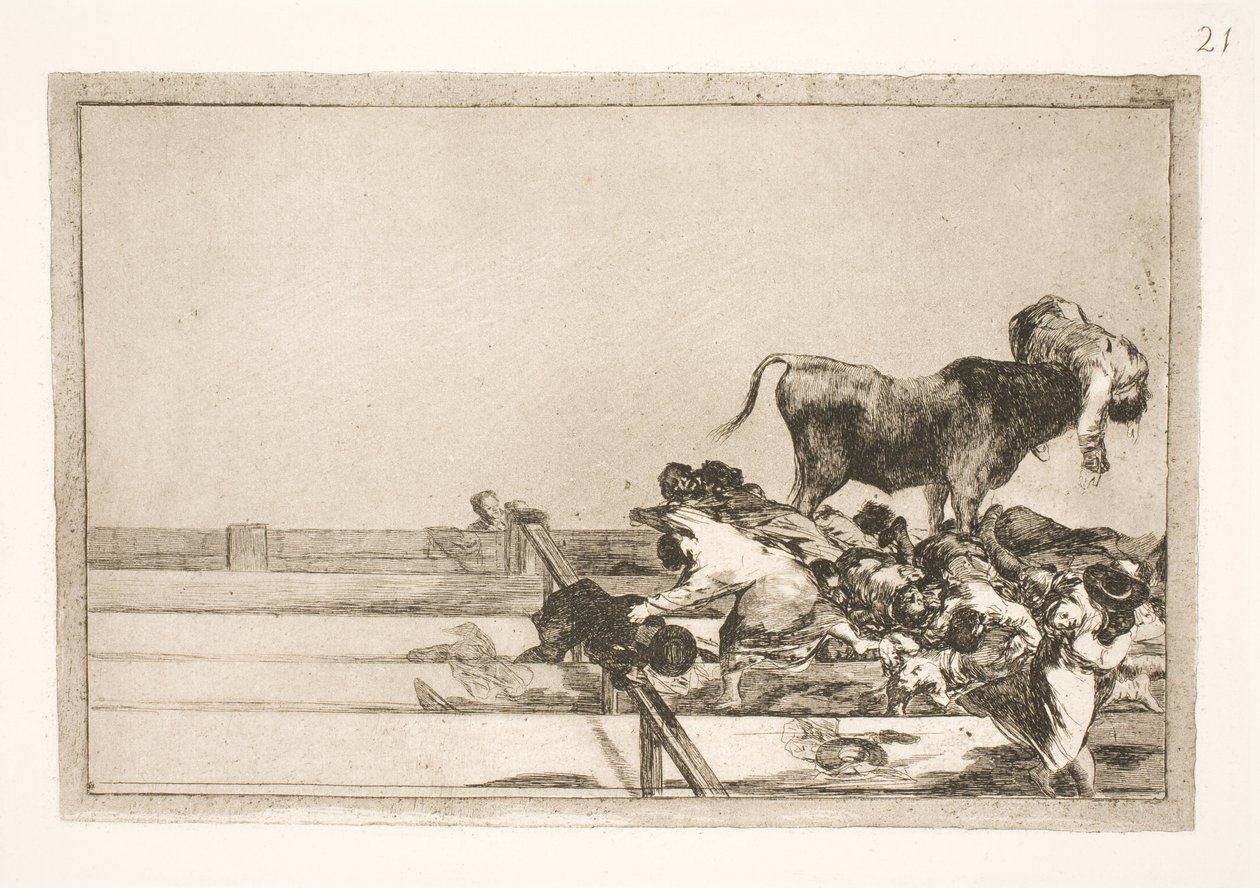 Szörnyű események a madridi aréna frontvonalában és Torrejon polgármesterének halála alkotó: Francisco de Goya