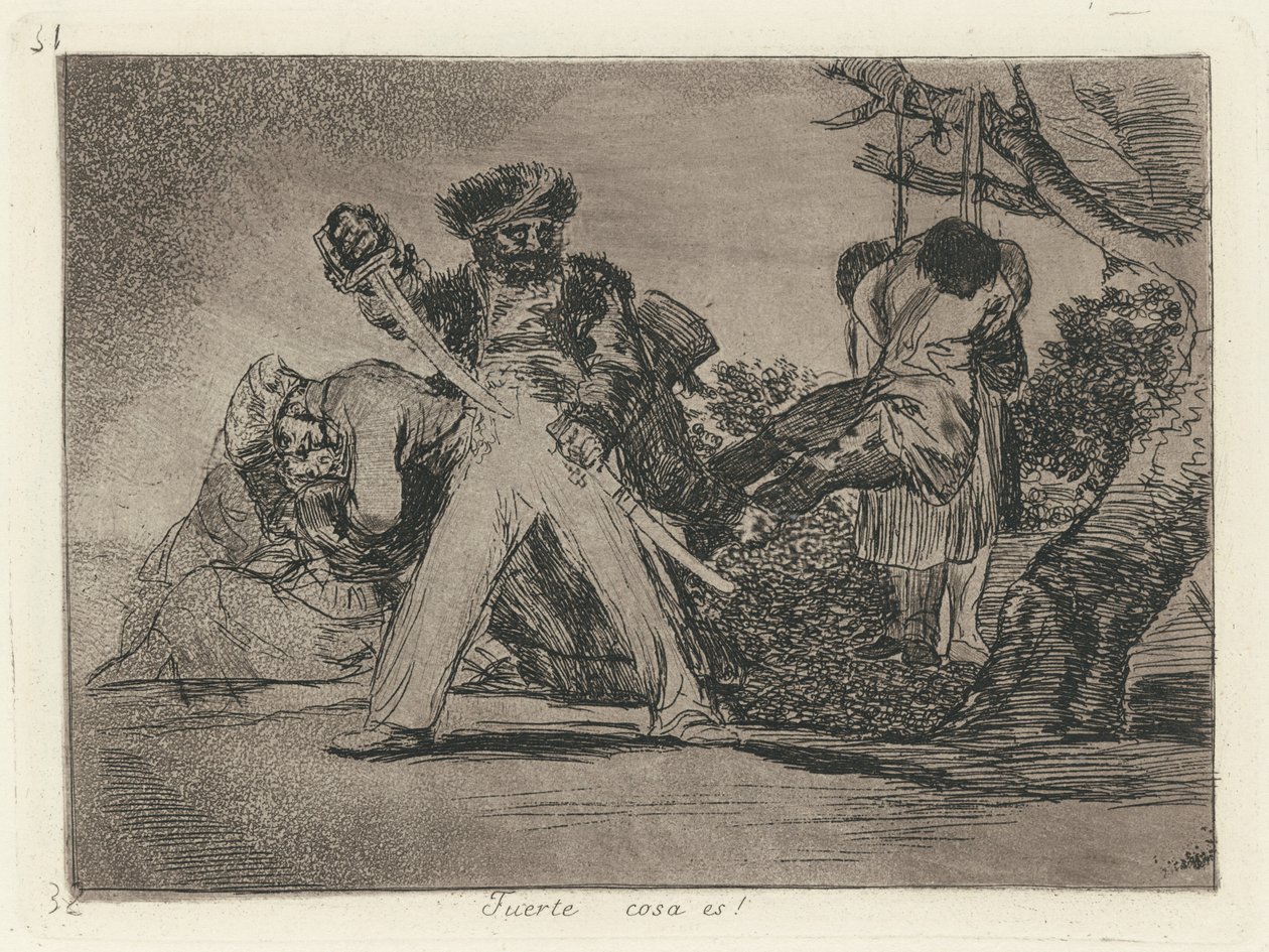 Az erős dolog! (Ez durva!) alkotó: Francisco de Goya