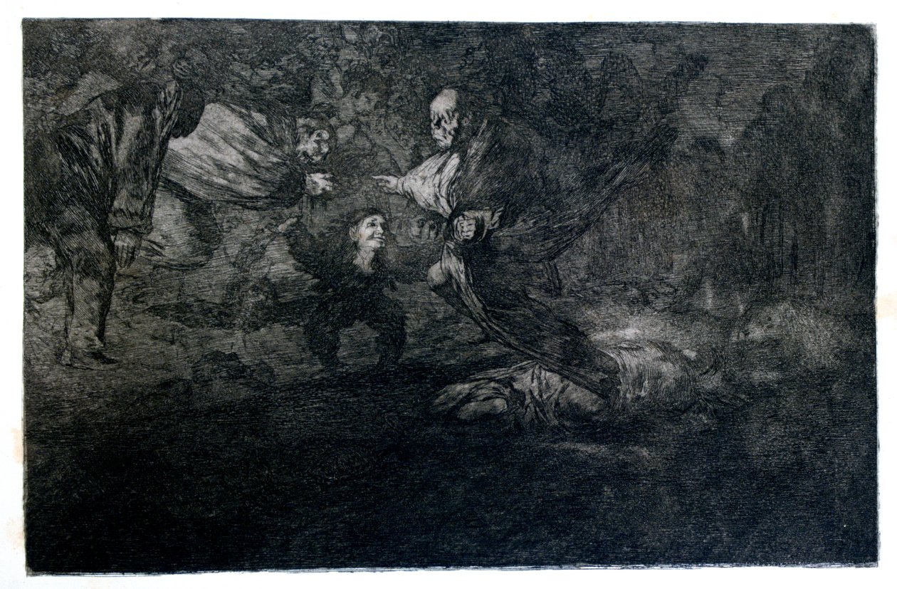 Temetési talány, 1819-1823 alkotó: Francisco de Goya