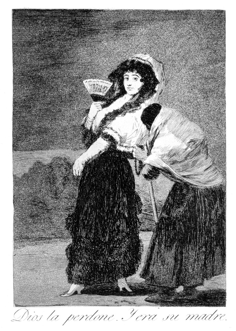 Isten bocsásson meg neki, és az anyja volt, 1799 alkotó: Francisco de Goya