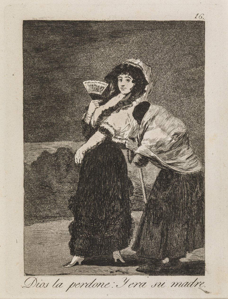 Isten bocsásson meg neki: A koldus az anyja volt alkotó: Francisco de Goya