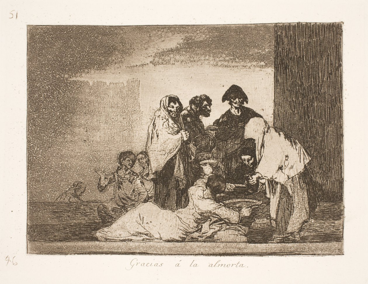 Hála Istennek a köleskásaért (51) alkotó: Francisco de Goya