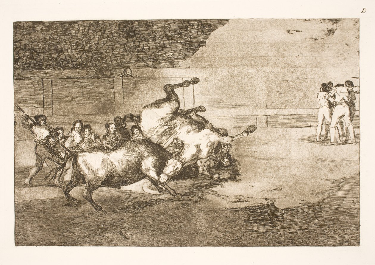 Lót a földre dobott egy bika alkotó: Francisco de Goya