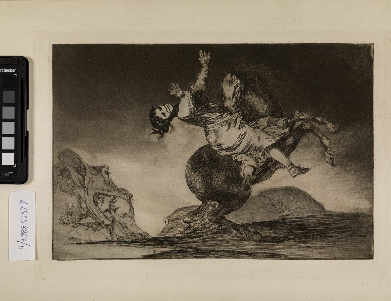 A lórabló (Egy nő és egy ló, valaki más szelídítse meg) alkotó: Francisco de Goya