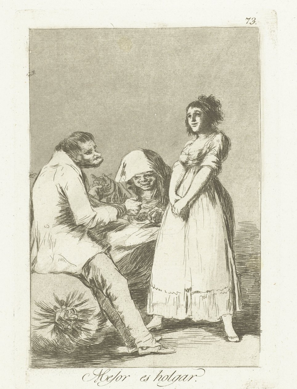 Jobb lustának lenni Mejor es holgar (cím a tárgyon) Los Caprichos (sorozat címe) alkotó: Francisco de Goya