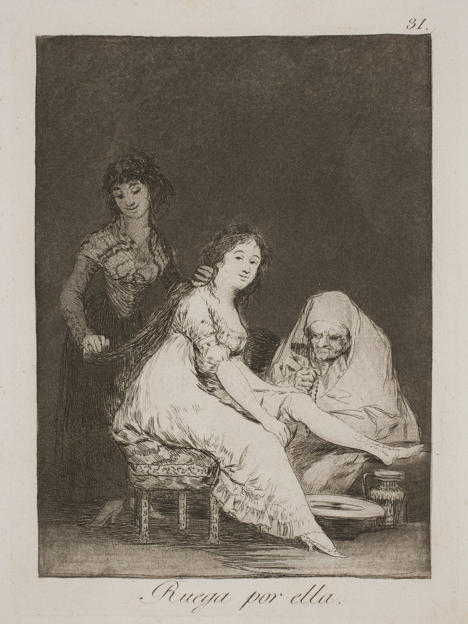 Imádkozik érte alkotó: Francisco de Goya