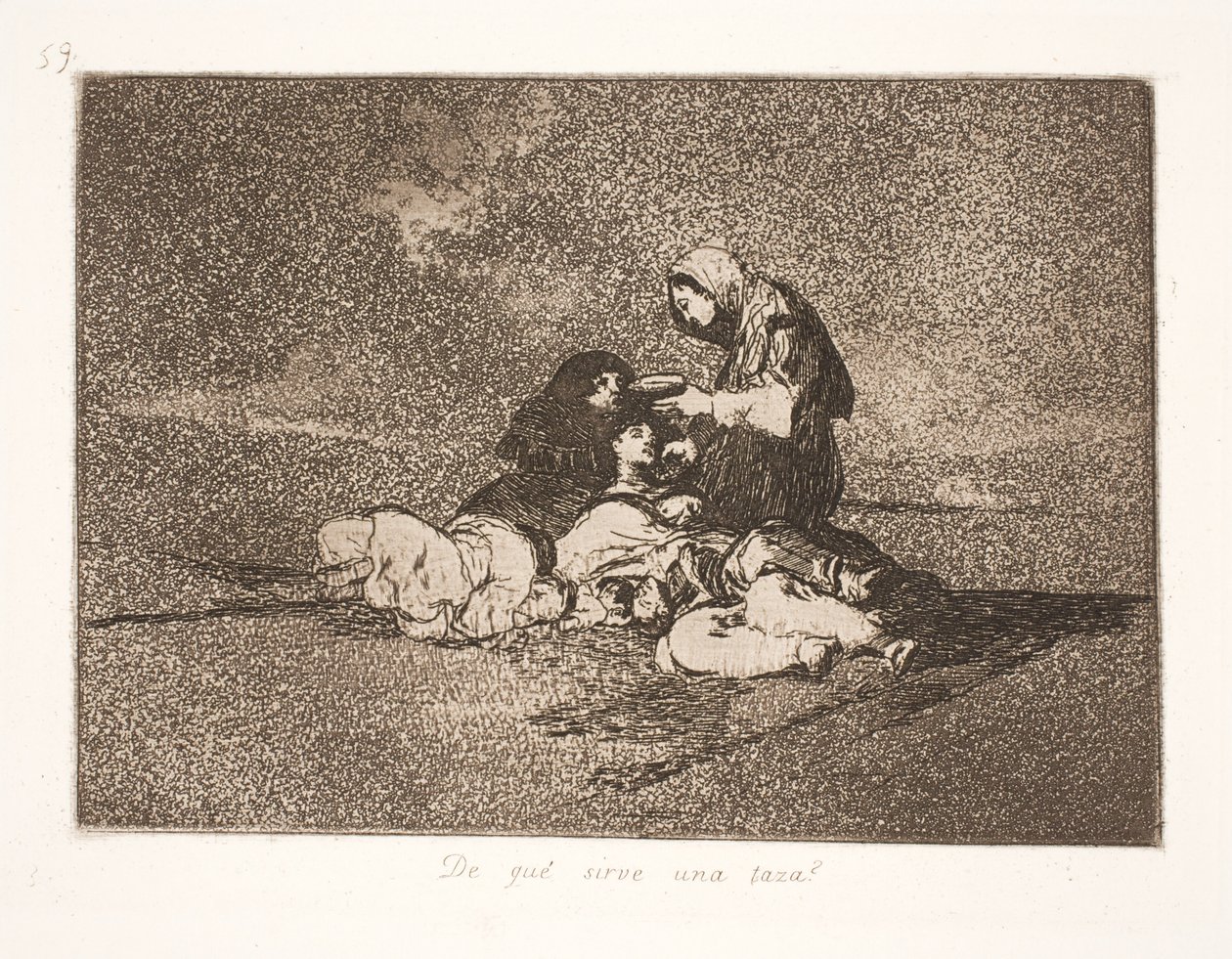 Mit sugall egyetlen csésze? (59) alkotó: Francisco de Goya