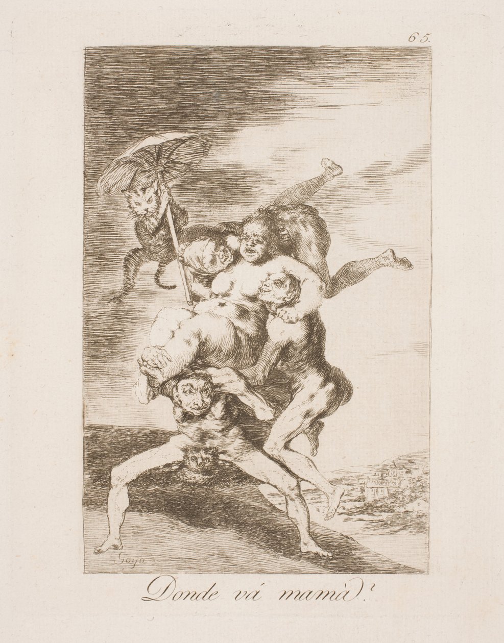 Anya hova megy? alkotó: Francisco de Goya