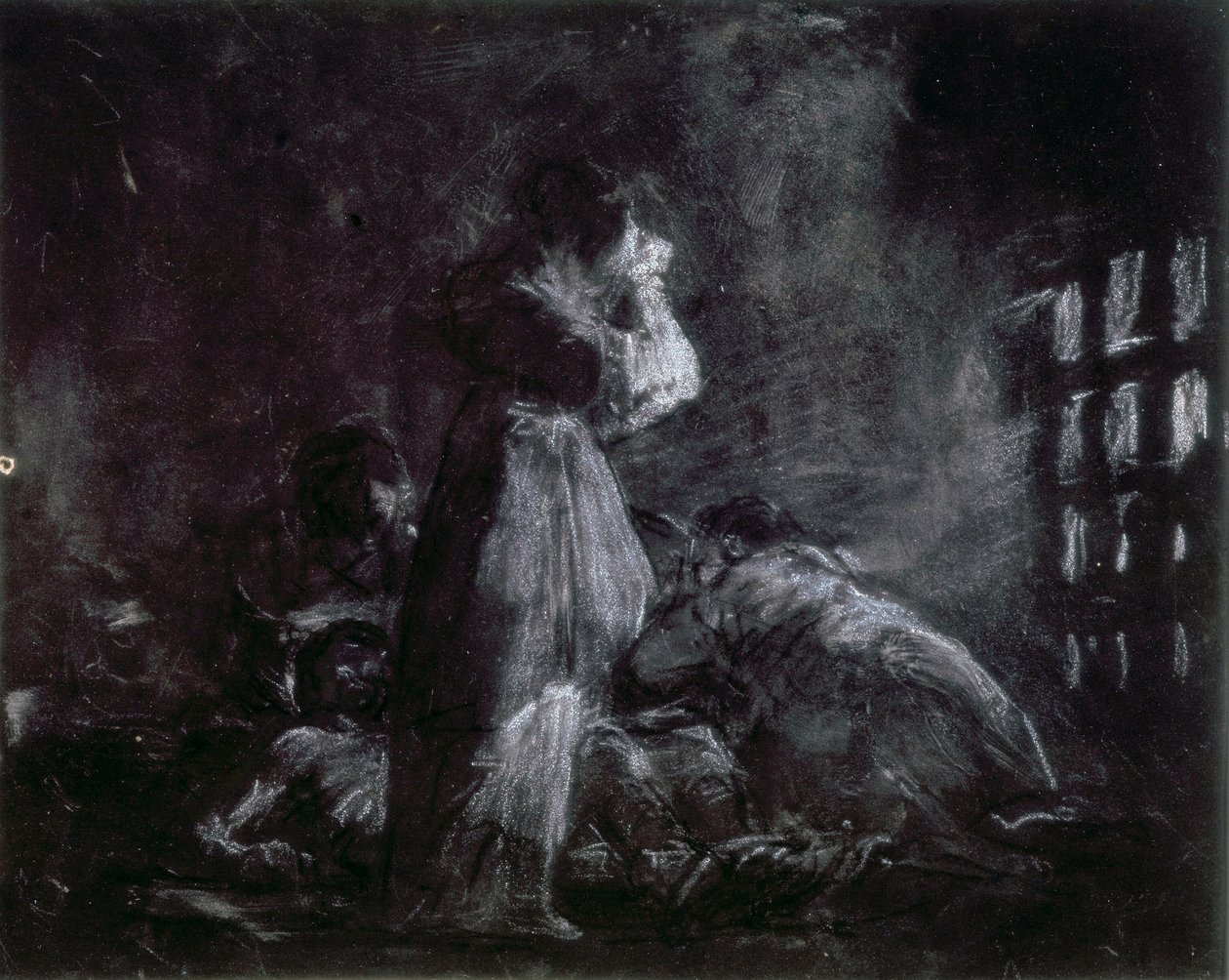 Egy börtön belseje alkotó: Francisco de Goya
