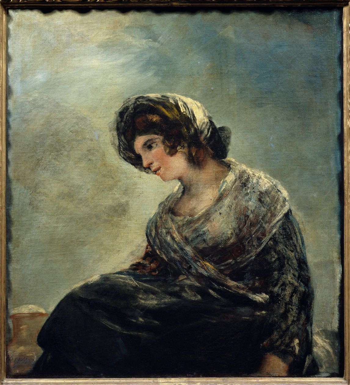 La laitiere de Bordeaux Francisco De Goya (1746-1828) festménye 1827. Dim. 0,74 x 0,68 m. Madrid. Musee Du Prado – A bordeaux-i tejeslány. Festmény Francisco de Goya (1746-1828) 1827. 0,74 x 0,68 m. Prado Múzeum, Madrid alkotó: Francisco de Goya