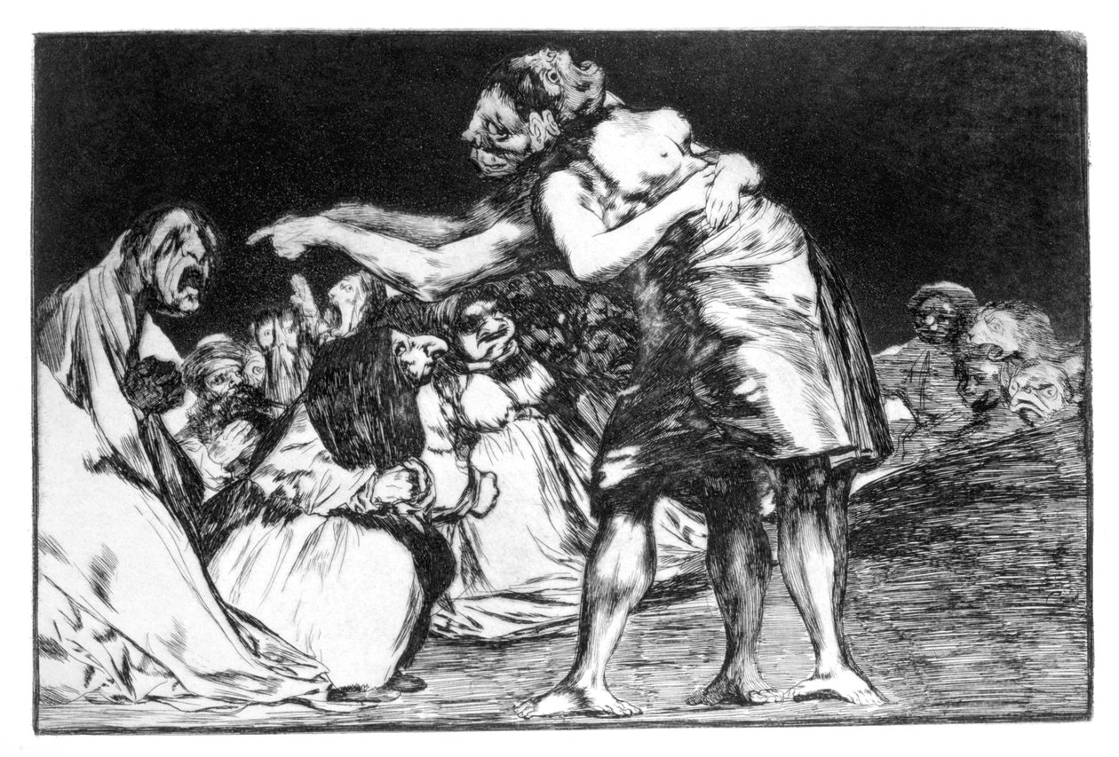 Házassági rémálom, 1819-1823 alkotó: Francisco de Goya