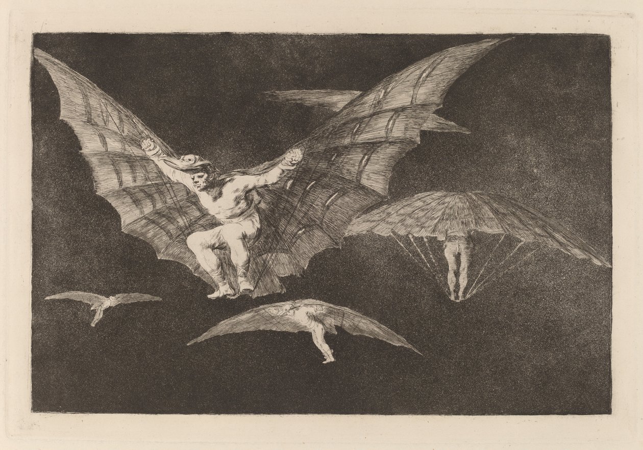 Modo de volar (A repülés módja) alkotó: Francisco de Goya