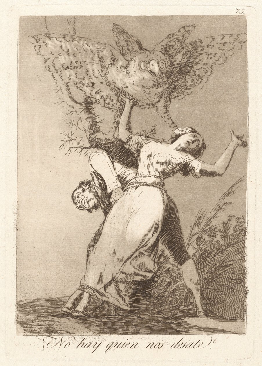 Nincs, aki feloldozzon minket? (Senki nem tud feloldani minket?) alkotó: Francisco de Goya
