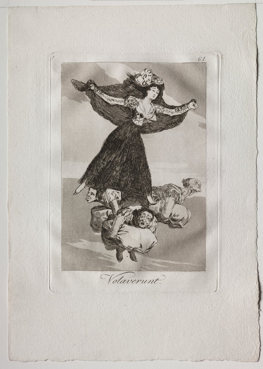 Nyolcvan szeszély: Volaverunt alkotó: Francisco de Goya
