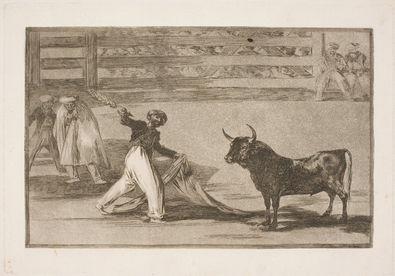 A szigonyok vagy banderillák eredete alkotó: Francisco de Goya