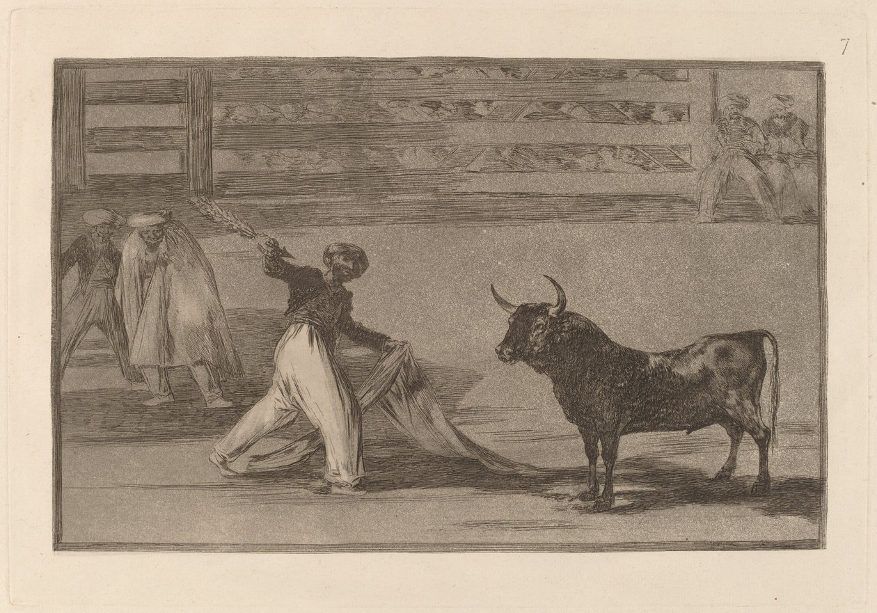 A szigonyok vagy banderillák eredete (A szigonyok vagy banderillák eredete) alkotó: Francisco de Goya