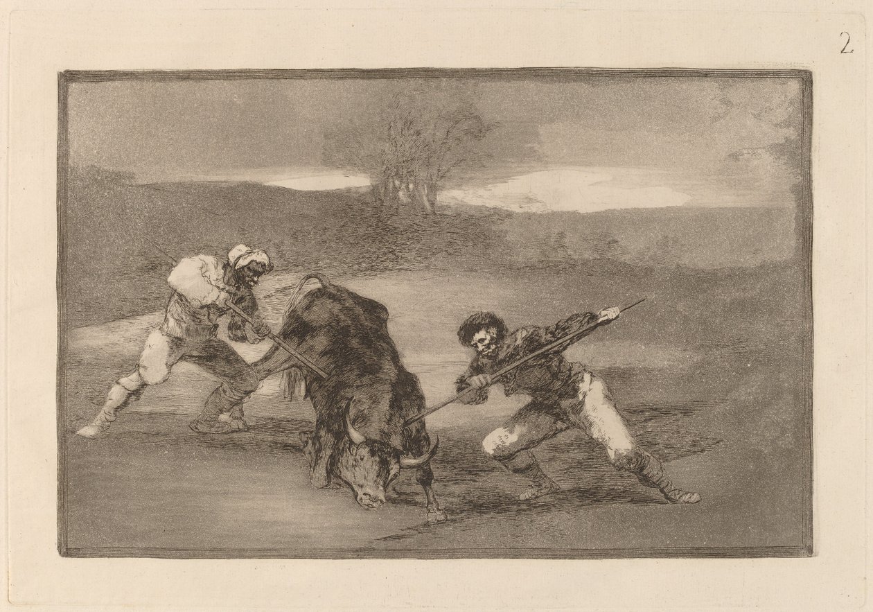 A gyalogos vadászat másik módja alkotó: Francisco de Goya