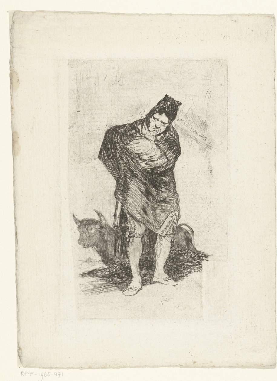 Öreg torreádor El embosado alkotó: Francisco de Goya