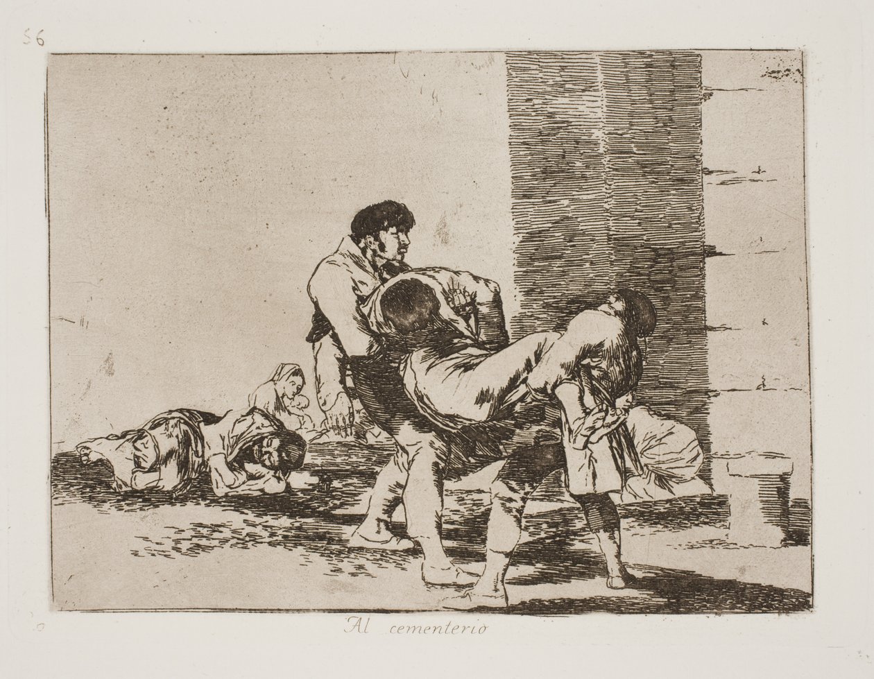 Útban a temető felé (56) alkotó: Francisco de Goya