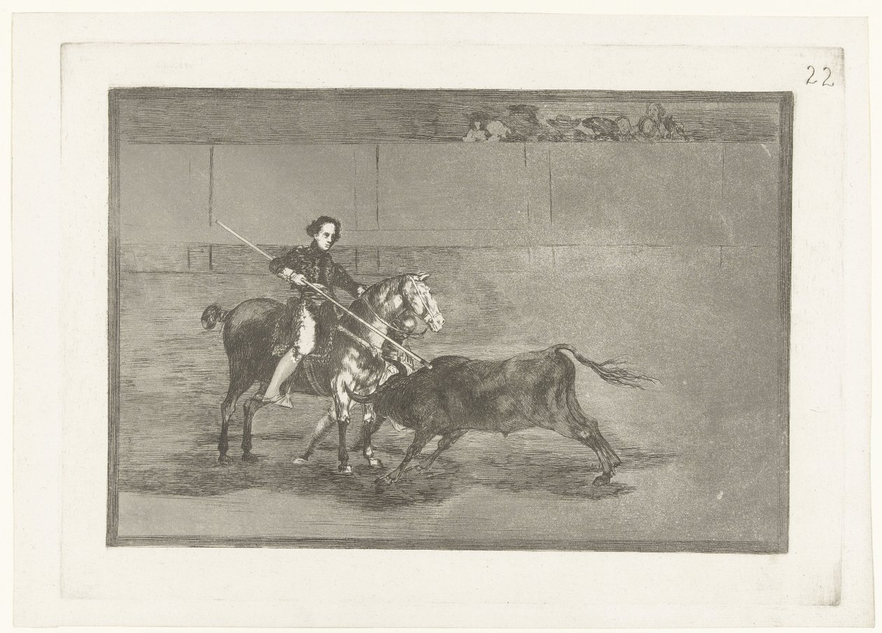 Vödörtáska homokos van Zaragosa-ban A híres zaragozai Pajuelera férfias értéke Bikaviadal (sorozat címe) Stierenvechten (sorozat címe) alkotó: Francisco de Goya