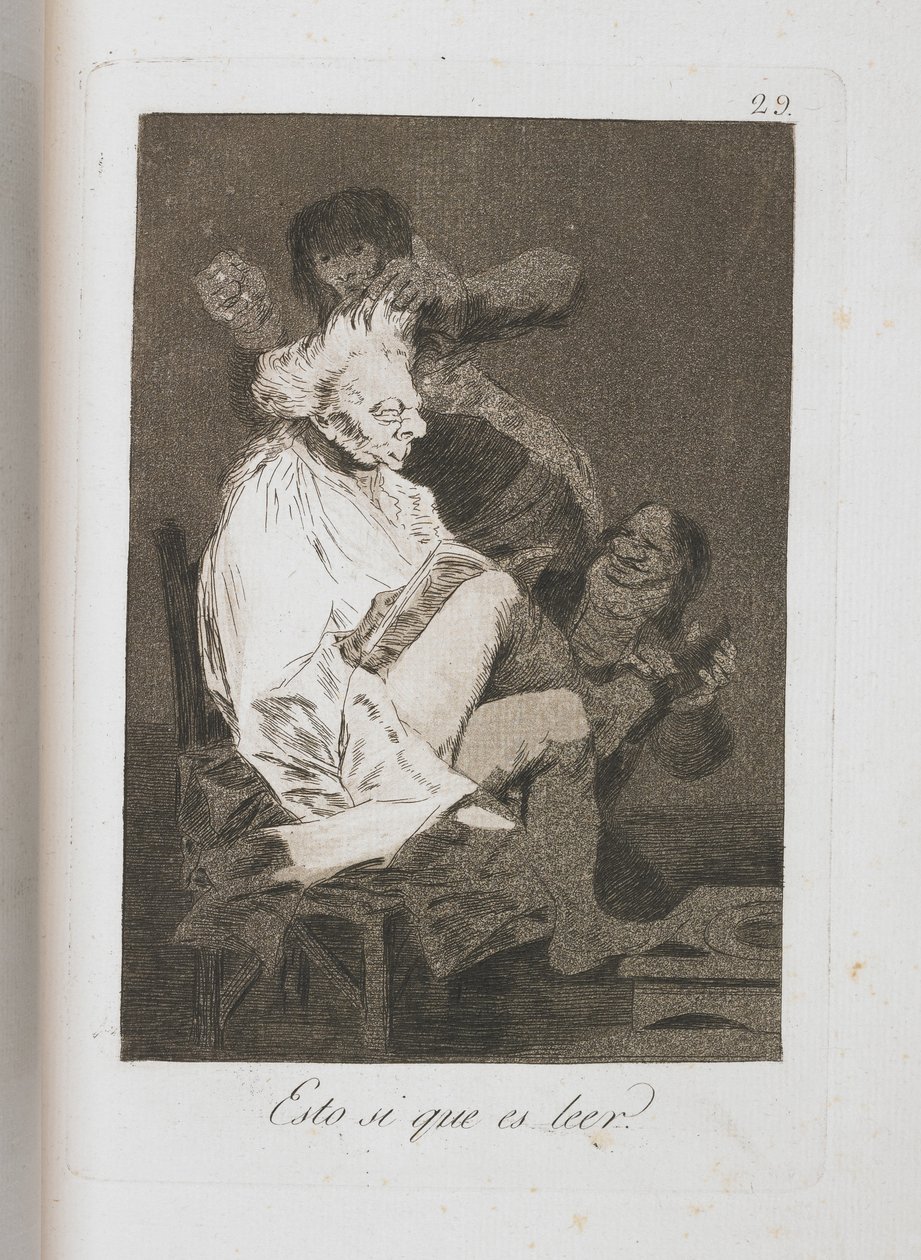 Tányér Los Caprichosból, 1797-1798 alkotó: Francisco de Goya