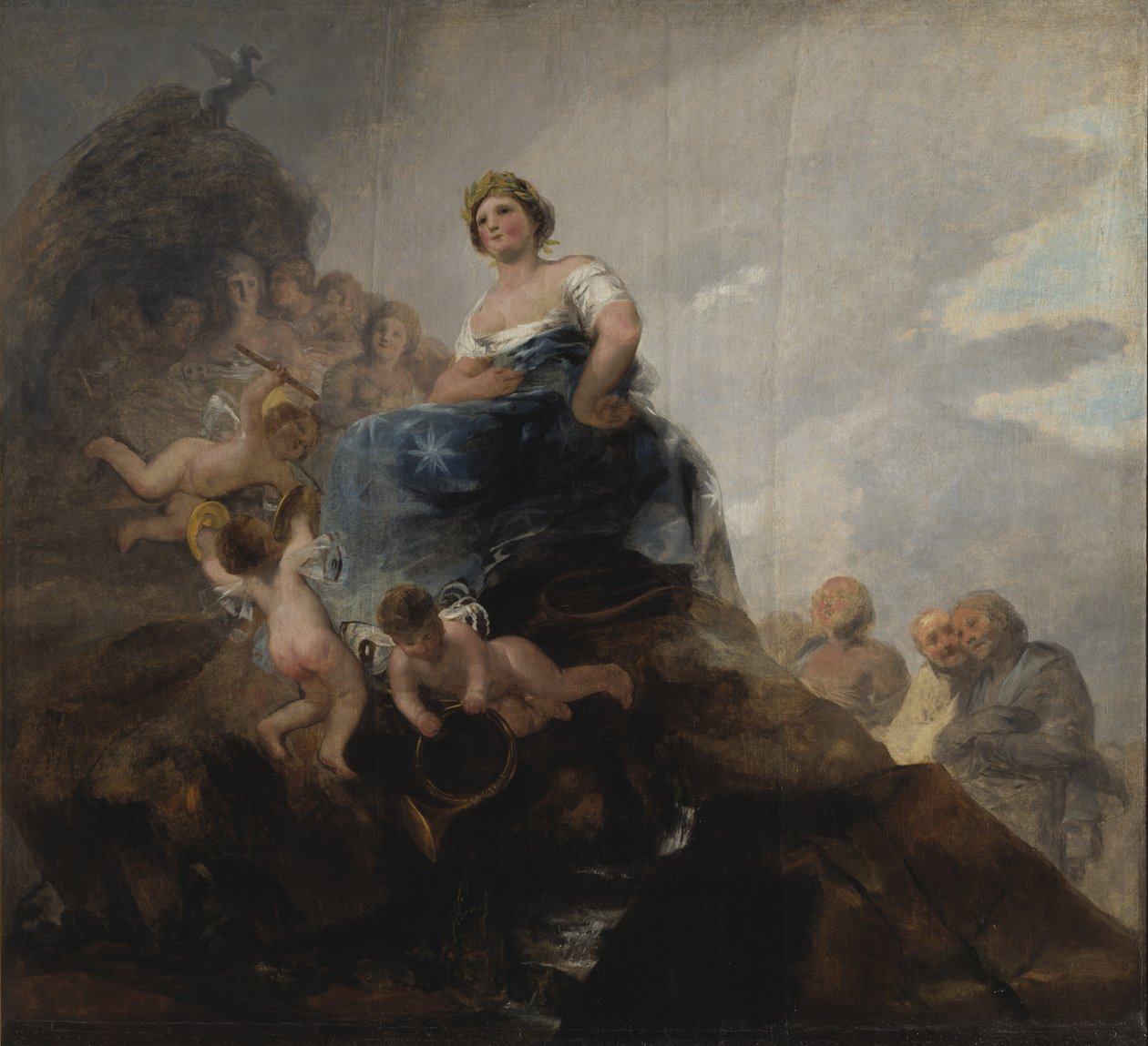 Költészet és költők – Poetry and Poets, Goya, Francisco, (1746-1828). Olajfestmény. Méretei: 298x326 cm. Stockholmi Nemzeti Múzeum alkotó: Francisco de Goya