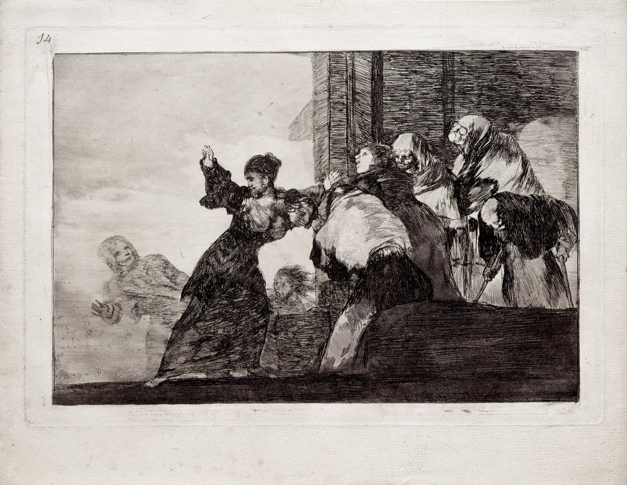 Poor Folly a Los Disparates Follies, 1815-1819 című sorozatból alkotó: Francisco de Goya