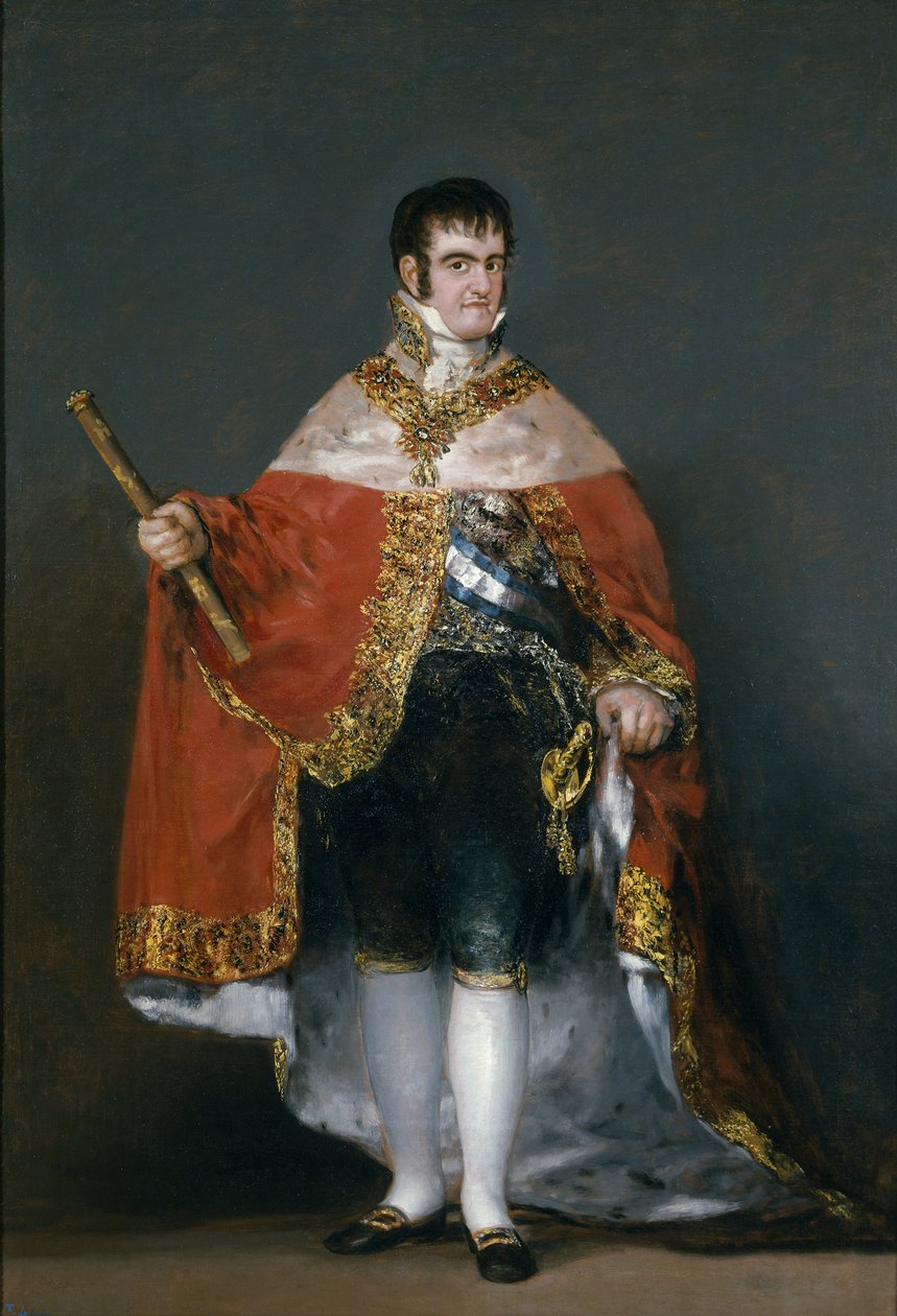 VII. Ferdinánd spanyol király portréja, 1815 alkotó: Francisco de Goya