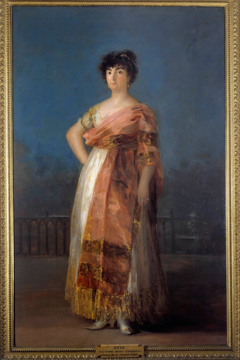 Maria del Rosario Fernandez (La Tirana) színésznő portréja (1755-1803) Francisco de Goya (1746-1828) festménye 1799, 206 x 130 cm - Madrid, San Fernando Real Képzőművészeti Akadémia - Maria színésznő portréja del Rosario Fernandez (La Tirana alkotó: Francisco de Goya