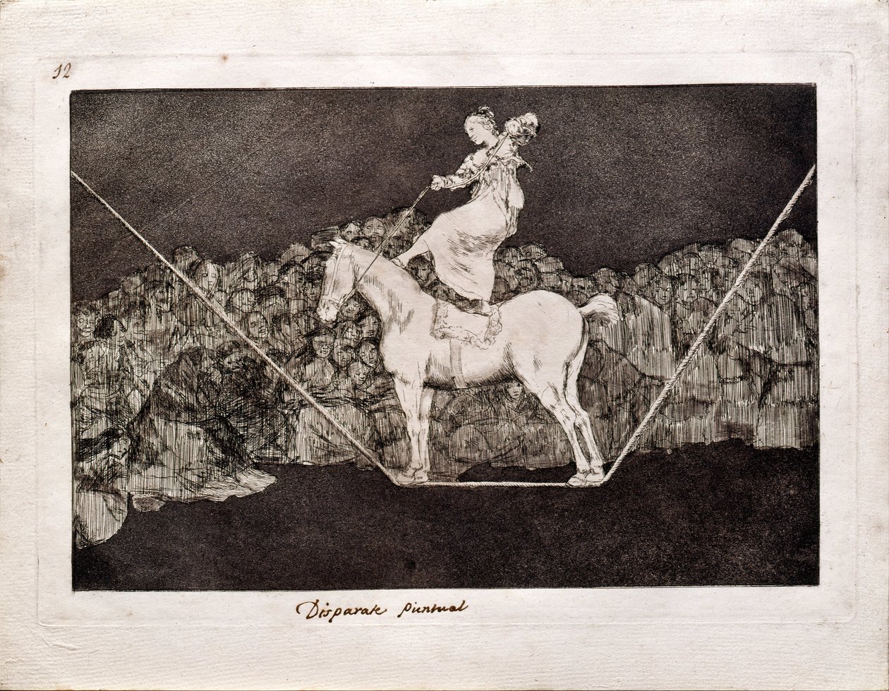 Precise Folly from the series Los Disparates Follies, 1815-1819 alkotó: Francisco de Goya